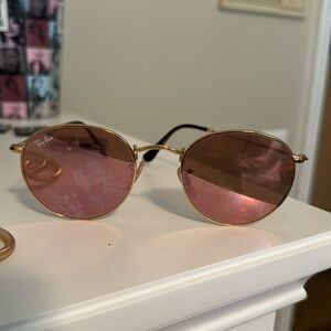 Round metal authentic ray bans